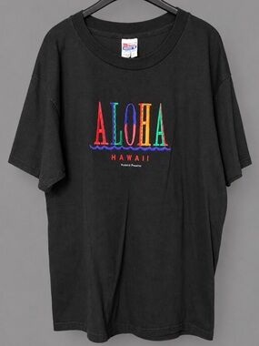 True 90’s vintage Aloha Hawaii Hanes Beefy T size XL (FREE SHIPPING!)